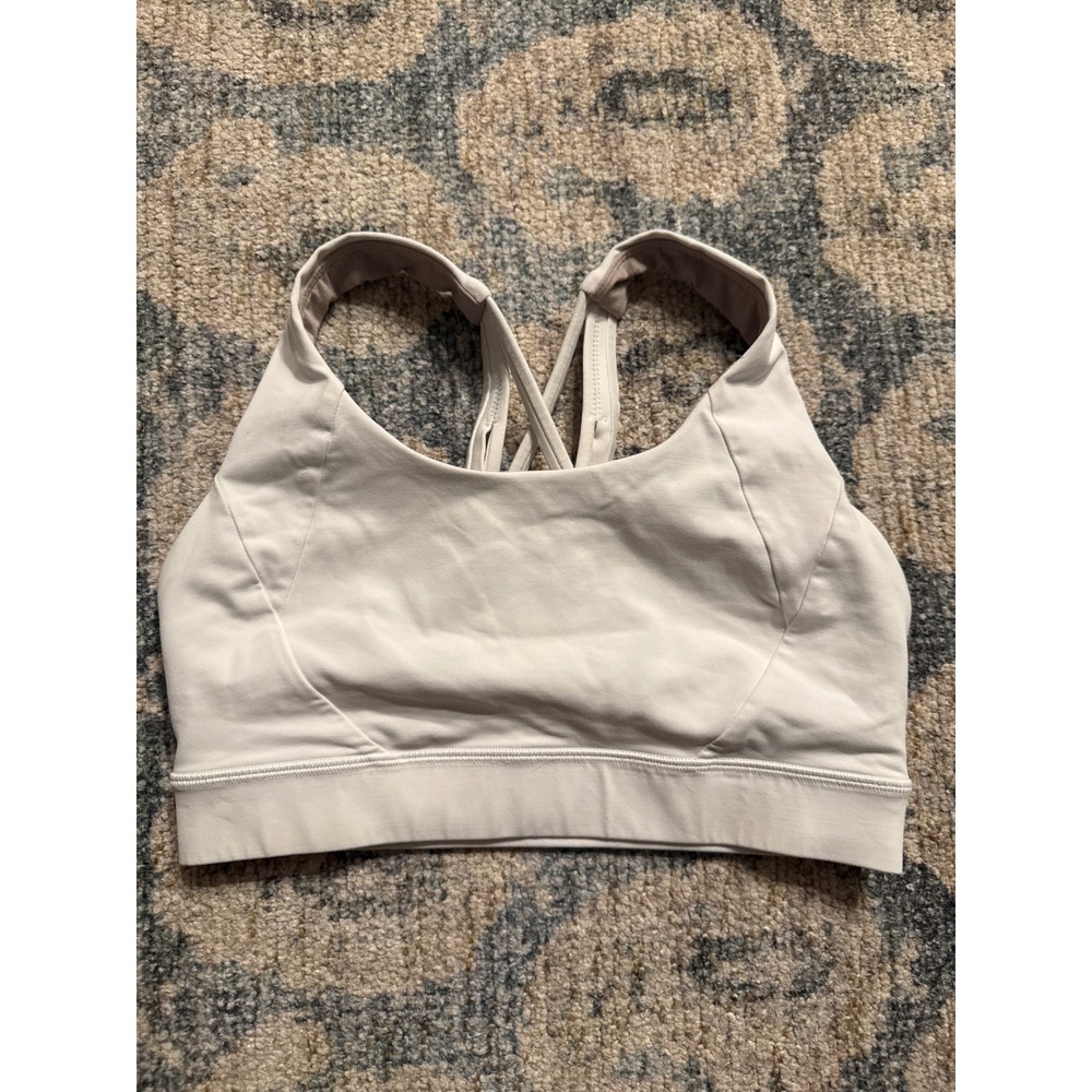 Lululemon Free To Be Elevated Sports Bra Size‎ 6 White Excellent Condition